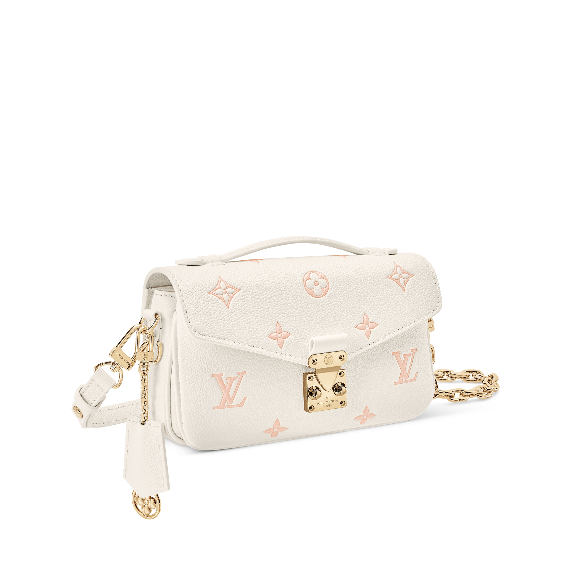 Pochette Métis East West Bicolor Monogram Empreinte Leather